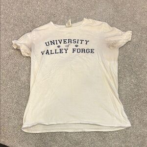 Gildan Cream and Black Short Sleeve Tee